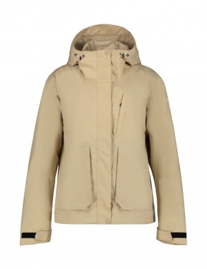 Beige Women Icepeak Mantua Jacket | USA-EDP520674