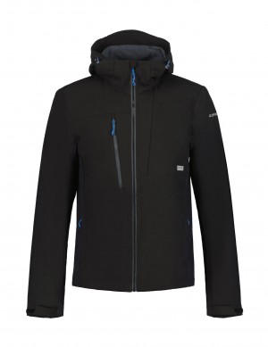 Black Men Icepeak Babbitt Softshell Jacket | USA-NPB789321