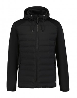 Black Men Icepeak Biggs Softshell Jacket | USA-WPV386579