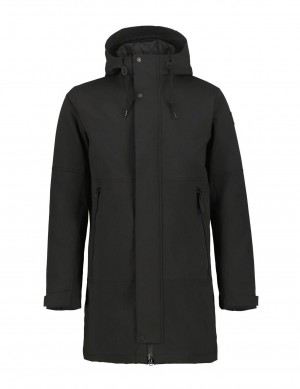 Black Men Icepeak Vincent Parka | USA-ACX769483