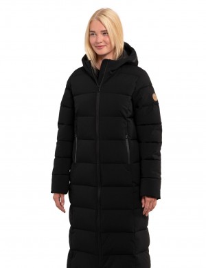 Black Women Icepeak Brilon Coat | USA-KUL692804