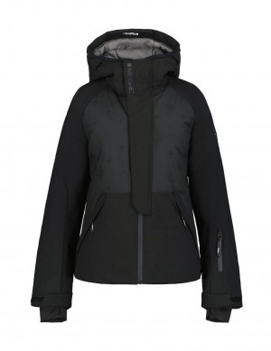 Black Women Icepeak Elsah Ski Jacket | USA-ZAV274908