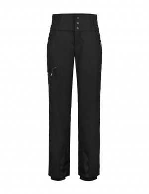 Black Women Icepeak Florence Softshell Ski Pants | USA-FKC906175