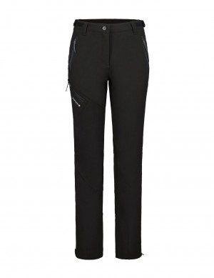 Black Women Icepeak Pinneberg Softshell Pants | USA-YCO098712