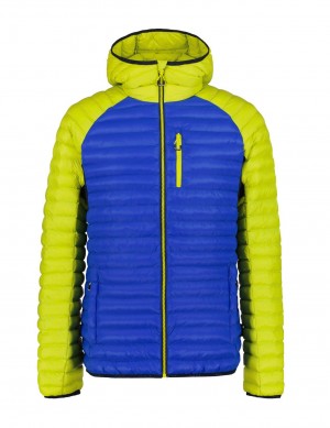 Blue / Green Men Icepeak Dillon Winter Jacket | USA-LQK713408