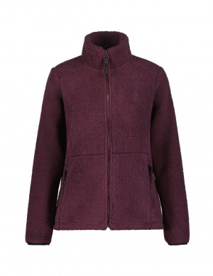 Burgundy Women Icepeak Adeline Midlayer Jacket | USA-TXY607435