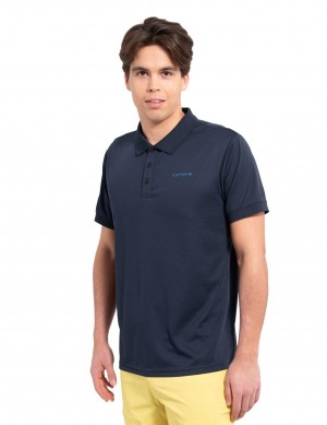 Dark Blue Men Icepeak Bellmont Polo Shirt | USA-CYR452069