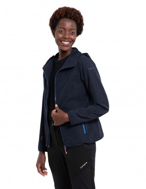 Dark Blue Women Icepeak Barletta Jacket | USA-YJQ671802