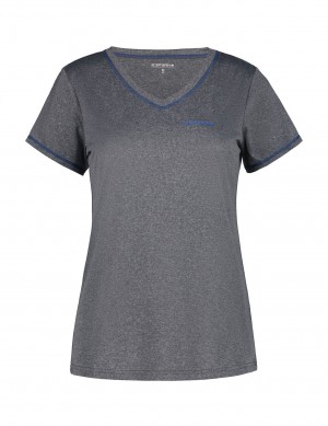 Dark Blue Women Icepeak Beasley T-Shirt | USA-QVW579382