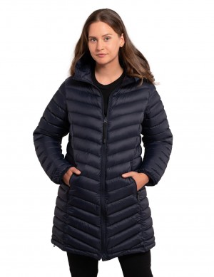 Dark Blue Women Icepeak Vinton Coat | USA-EBC527914