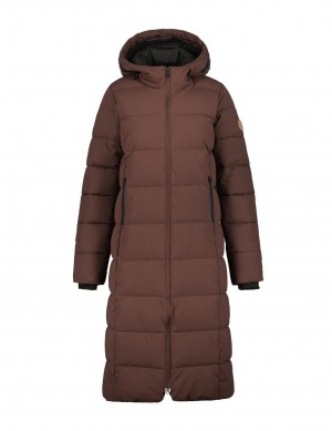 Dark Brown Women Icepeak Brilon Coat | USA-YIP486539