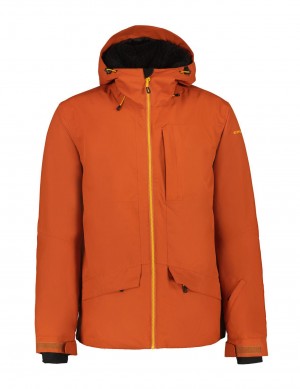 Dark Orange Men Icepeak Chester Ski Jacket | USA-PBI729058