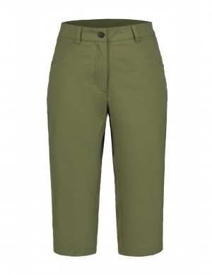 Green Women Icepeak Attica Outdoor Capri Pants | USA-ALX194057