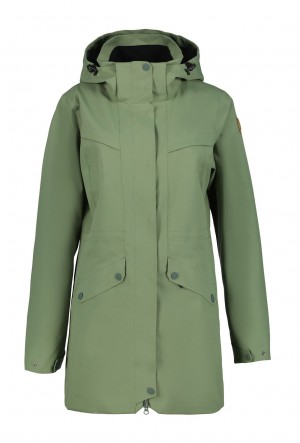 Green Women Icepeak Moore Jacket | USA-VYA087164