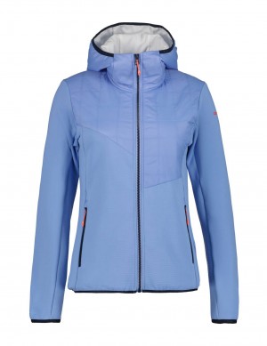 Light Blue Women Icepeak Borna Midlayer Jacket | USA-RLP893251