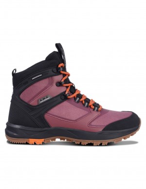 Light Burgundy / Black Women Icepeak Agadir2 Outdoor Hiking Boots | USA-YPH809512