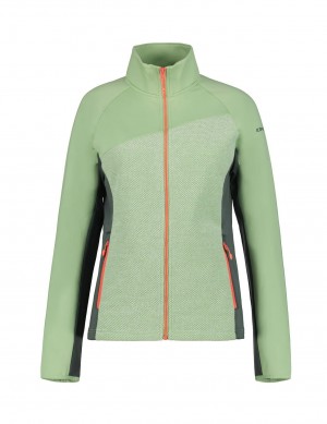 Light Green Women Icepeak Ballwin Midlayer Jacket | USA-QVM052316