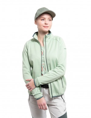 Light Green Women Icepeak Briancon Midlayer Jacket | USA-HIE340285