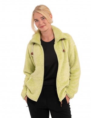 Light Green Women Icepeak Colony Midlayer Jacket | USA-EDV684725