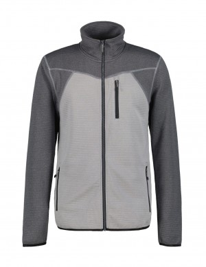 Light Grey Men Icepeak Berthold Midlayer Jacket | USA-YEO372604