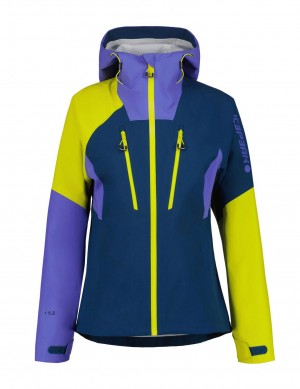 Navy / Green Women Icepeak Dazey Softshell Jacket | USA-CJR309527