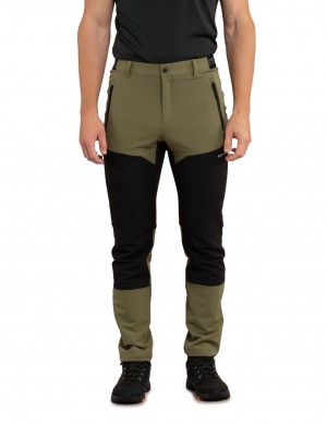 Olive / Black Men Icepeak Belgrade Pants | USA-WNE964213