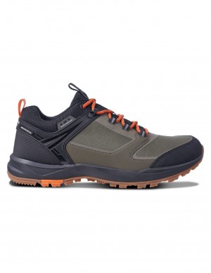 Olive / Dark Grey Men Icepeak Adour2 Low-cut Hiking Shoes | USA-YHV104859