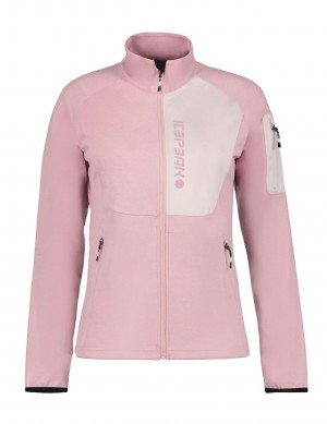 Pink Women Icepeak Elgin Midlayer Jacket | USA-DHS524638