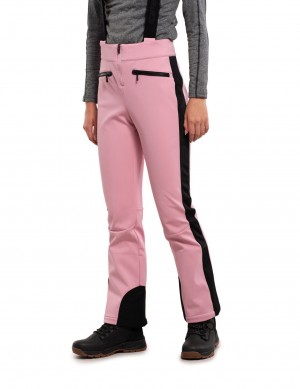 Pink Women Icepeak Ellsworth Softshell Ski Pants | USA-HXE027368