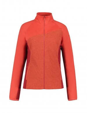 Red Women Icepeak Ballwin Midlayer Jacket | USA-SMV412785