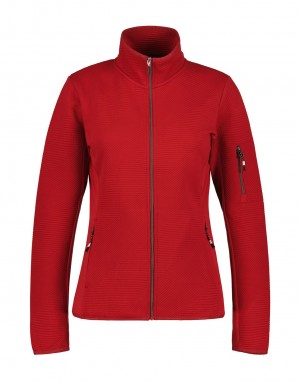 Red Women Icepeak Ettenheim Midlayer Jacket | USA-VKI256730