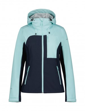 Turquoise / Navy Women Icepeak Broadus Lightweight Softshell Jacket | USA-LUO951264