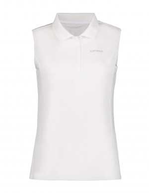 White Women Icepeak Bazine Polo Shirt | USA-EVO486952