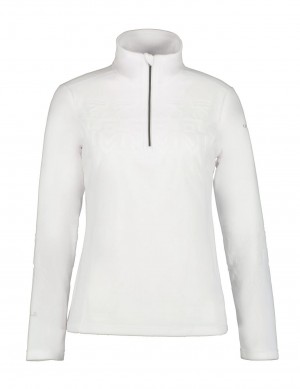 White Women Icepeak Fabius Fleece Jacket | USA-RXK814576