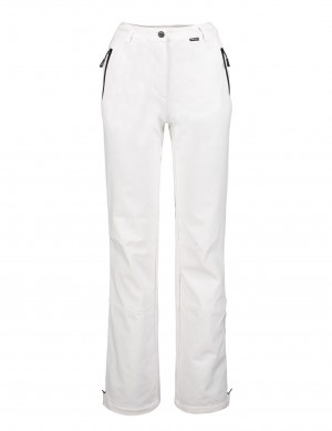 White Women Icepeak Frechen Softshell Ski Pants | USA-PIN059468