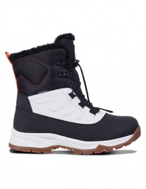 White / Black Women Icepeak Alofi Winter Boots | USA-ATF826504