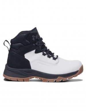 White / Black Women Icepeak Anabar Mid-cut Hiking Boots | USA-FQP209341