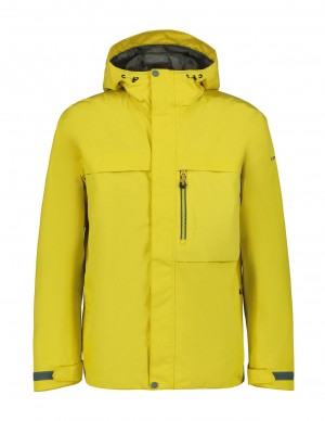 Yellow Men Icepeak Mansura Jacket | USA-IVX678034