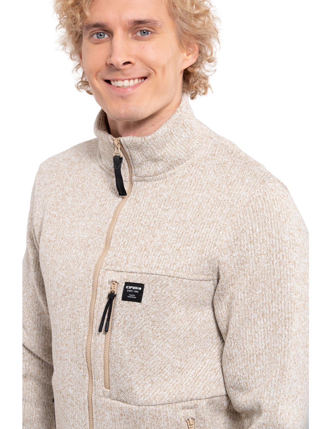 Beige Men Icepeak Alfeld Midlayer Jacket | USA-MVW871953