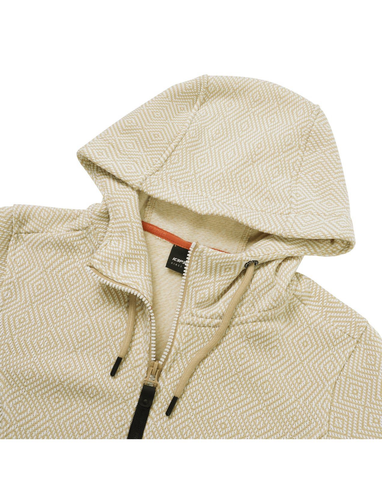 Beige Women Icepeak Adrian Midlayer Jacket | USA-JVQ874923