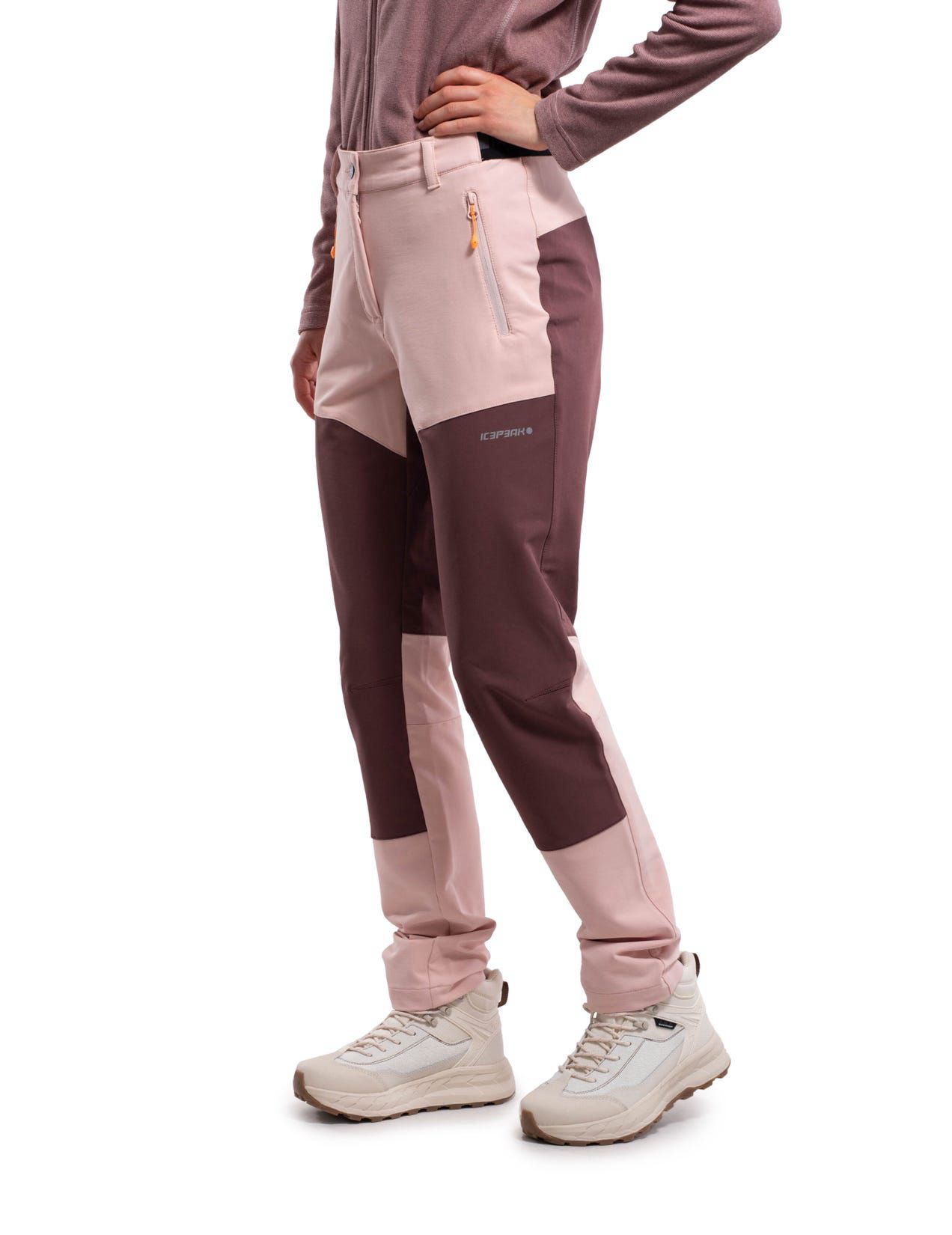 Beige Women Icepeak Bartonville Stretchy Outdoor Pants | USA-MXF346089