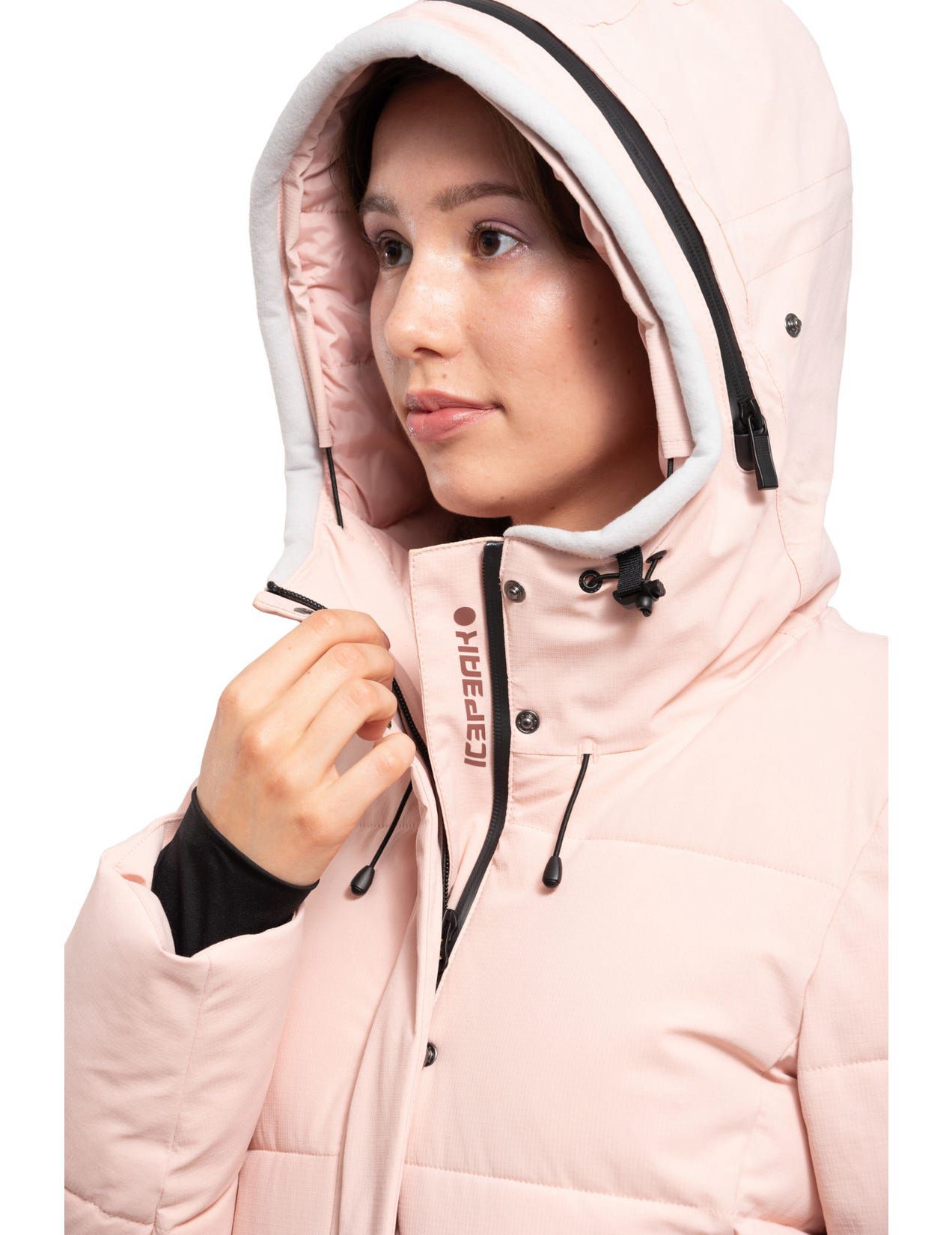 Beige Women Icepeak Bonita Winter Jacket | USA-UON802917