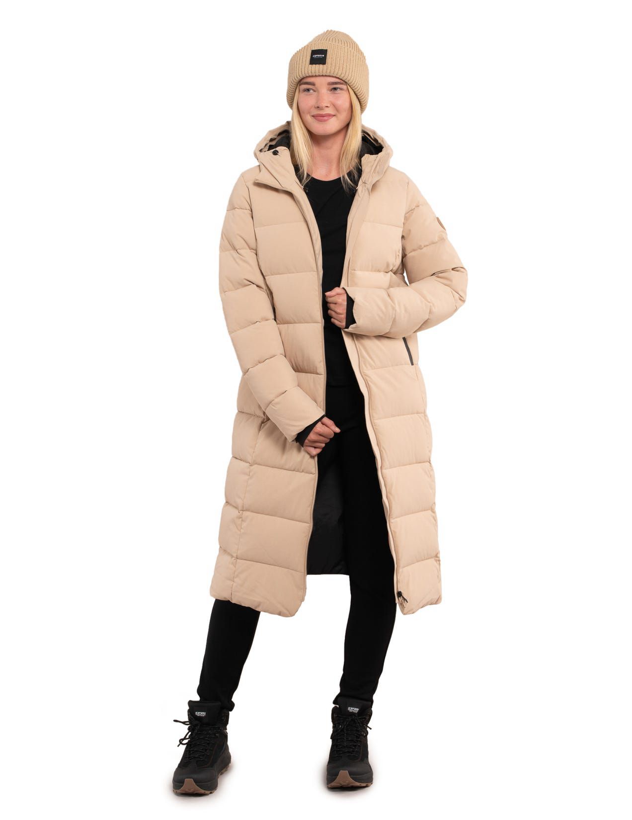 Beige Women Icepeak Brilon Coat | USA-XWF361089