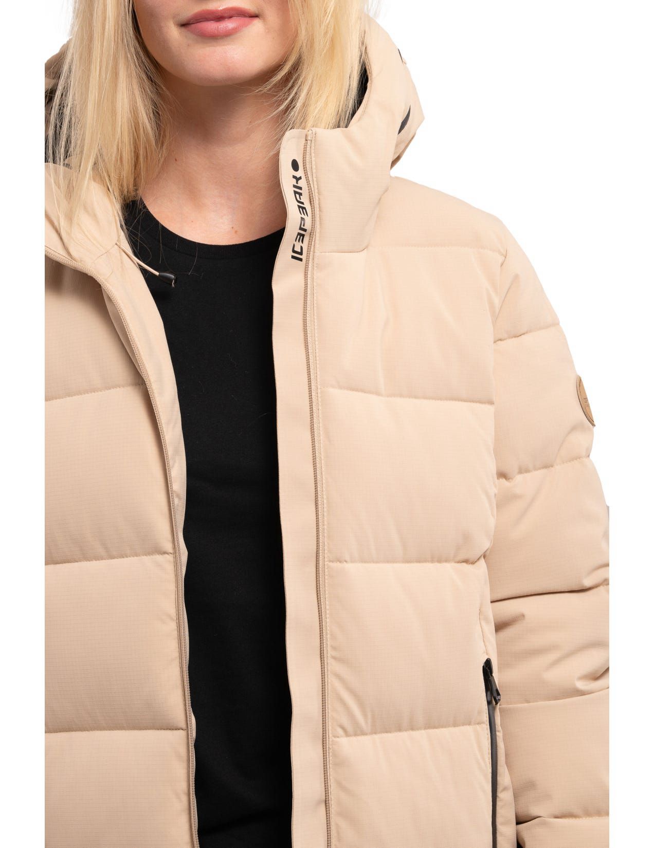 Beige Women Icepeak Brilon Coat | USA-XWF361089