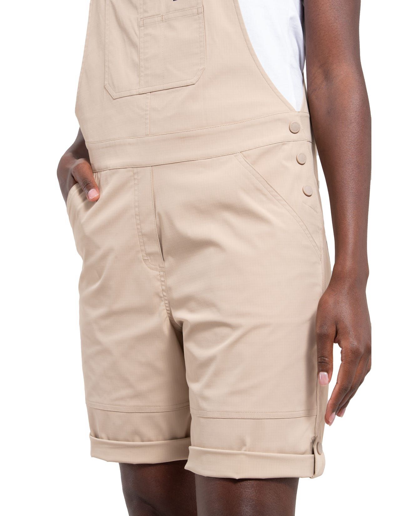 Beige Women Icepeak Mentor Overall Shorts | USA-BOS193457