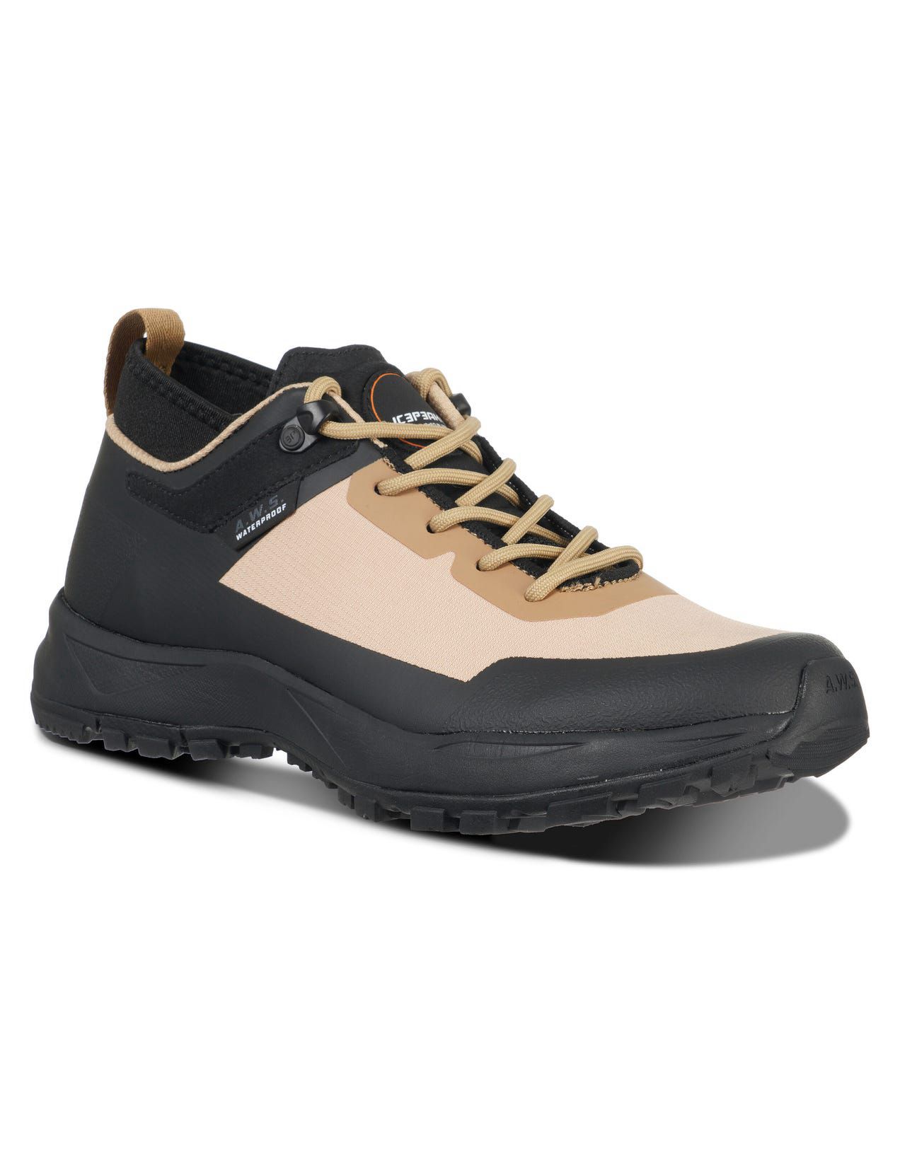 Beige / Black Women Icepeak Adair Low-cut Hiking Shoes | USA-TCV824096