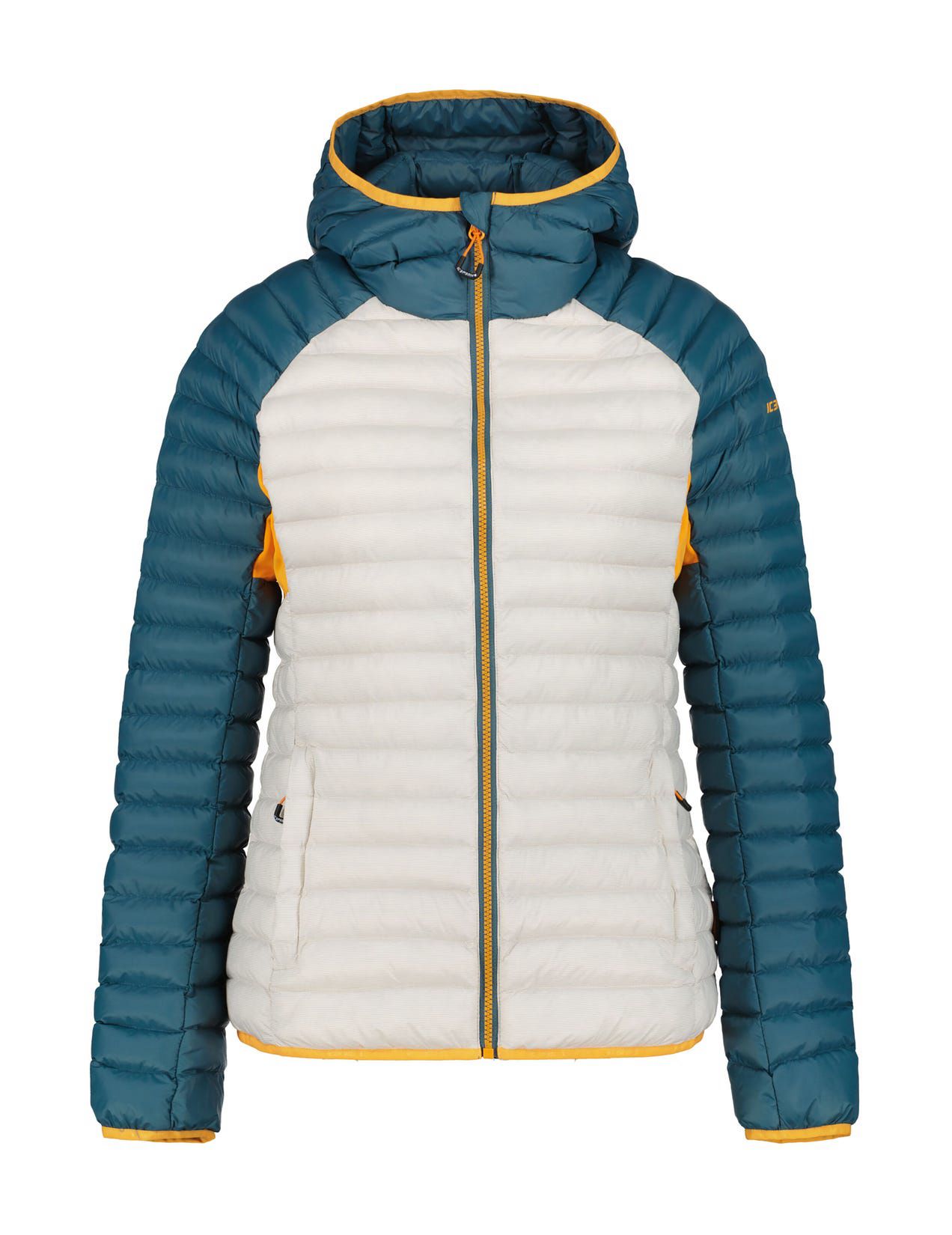 Beige / Blue Women Icepeak Dix Winter Jacket | USA-CEX028149