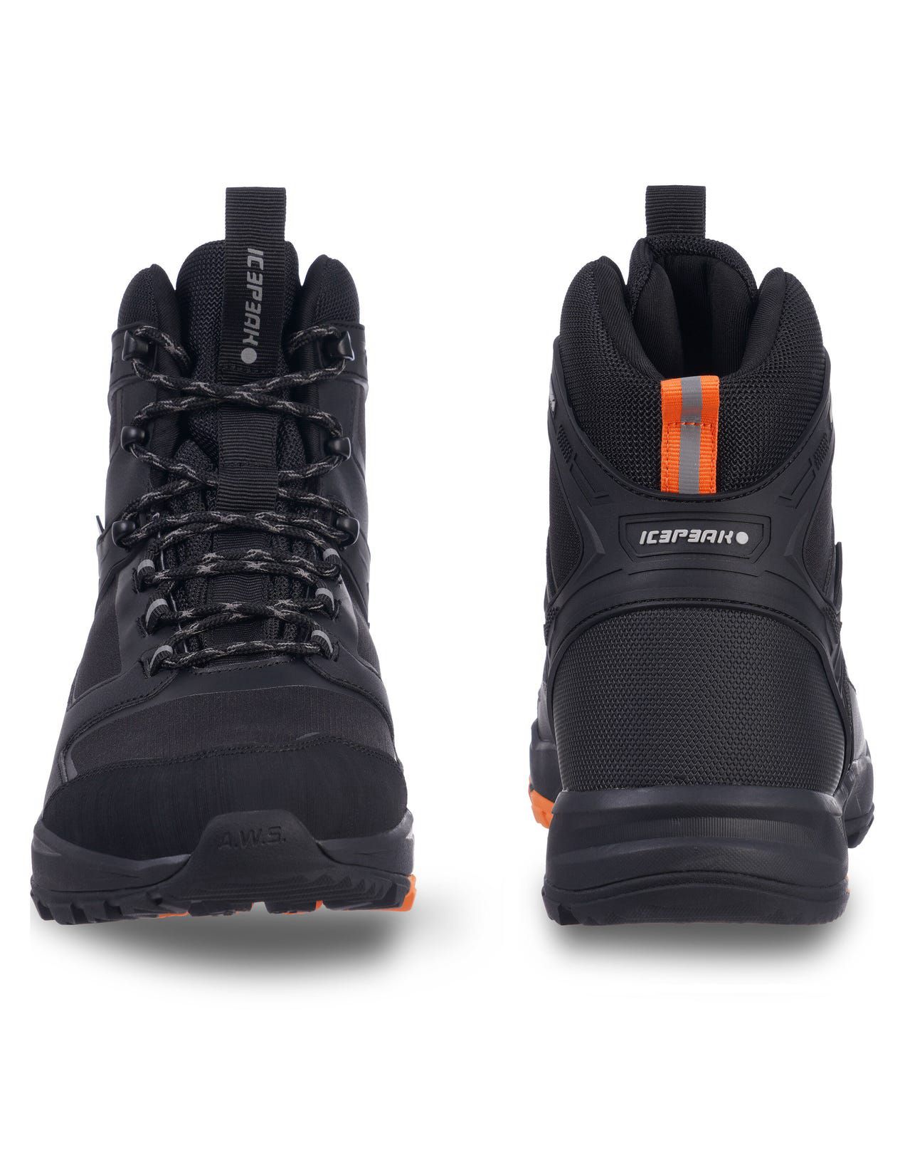 Black Men Icepeak Agadir2 Outdoor Hiking Shoes | USA-AMK671493