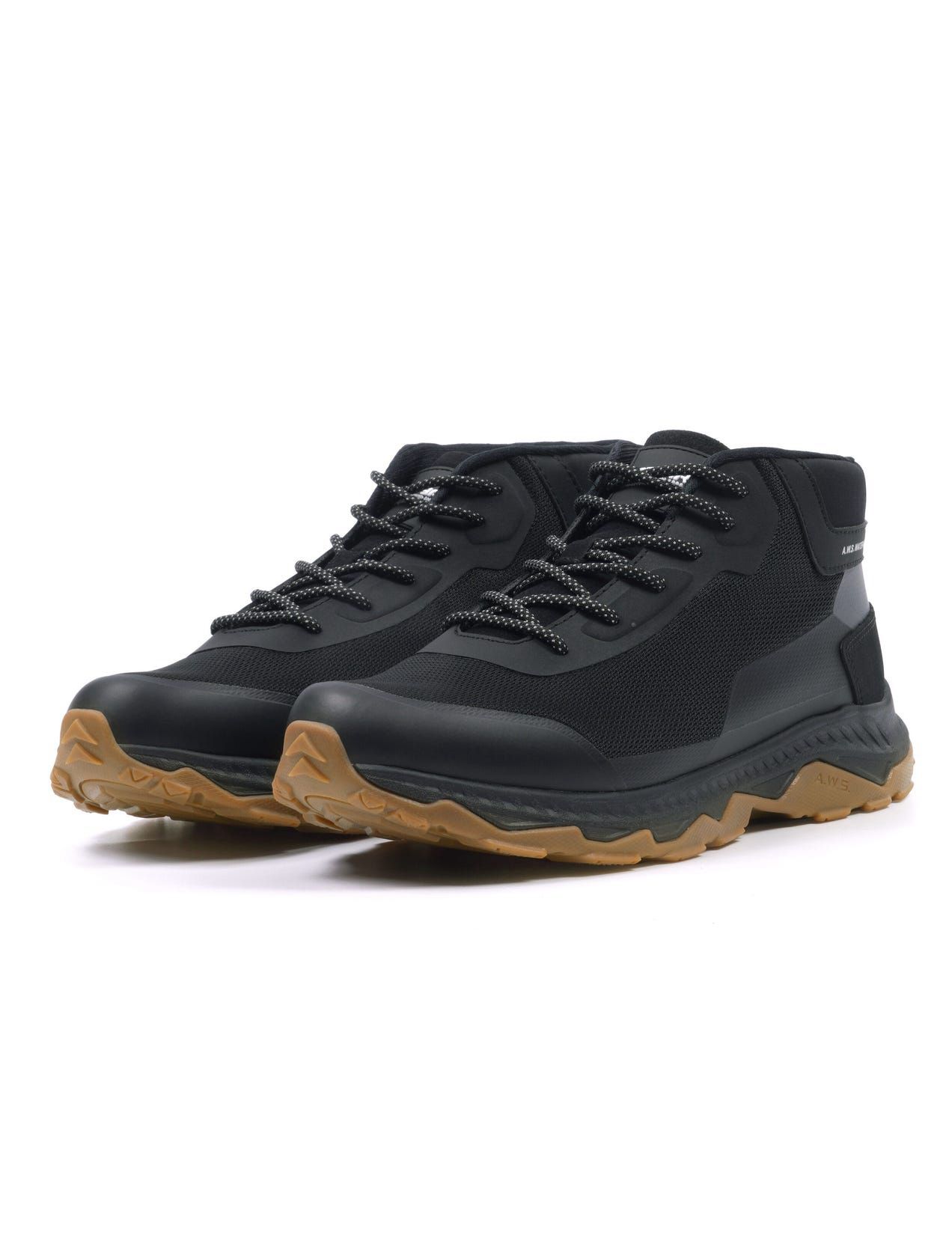 Black Men Icepeak Amga Mid-cut Hiking Boots | USA-GAF096543