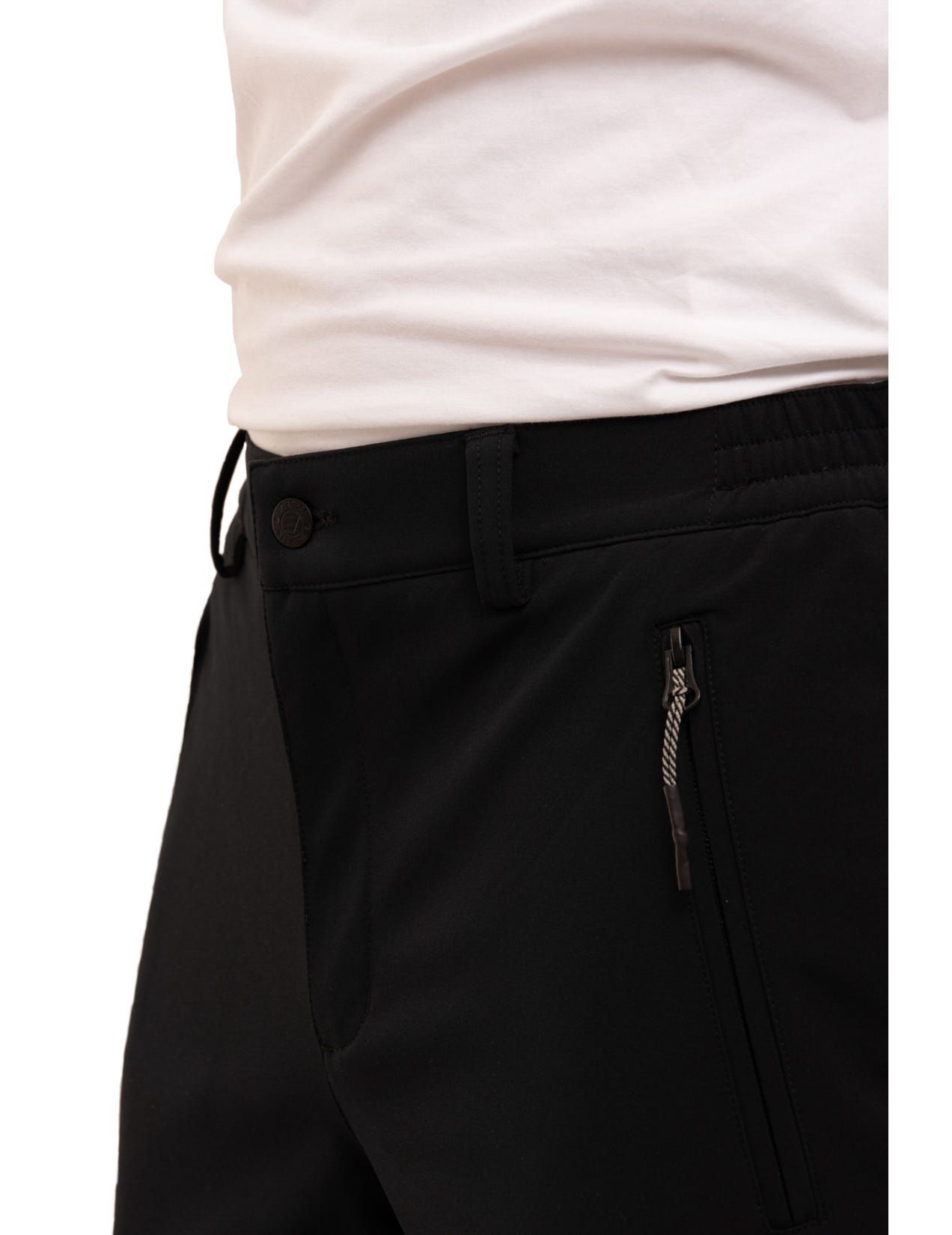 Black Men Icepeak Argo Softshell Pants | USA-PGH619487